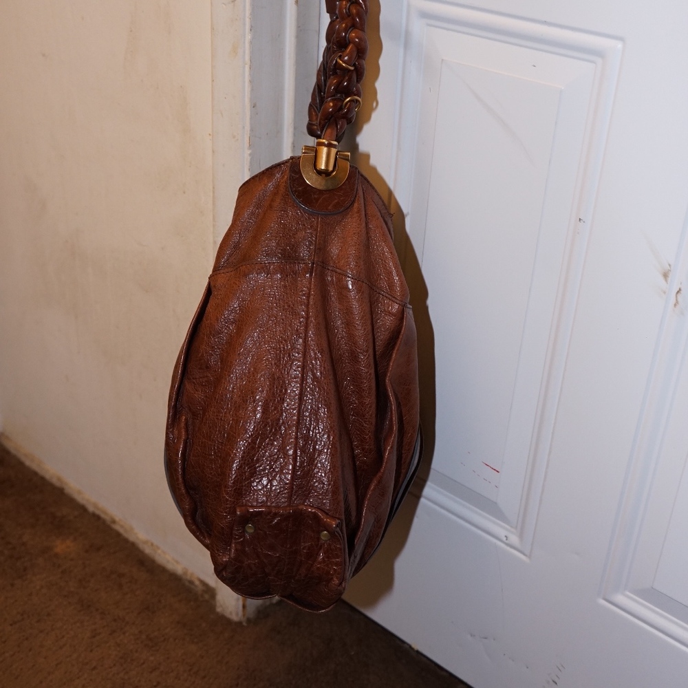 Chloe Heloise Bag large chestnut brown EUC - Picture 2 of 8